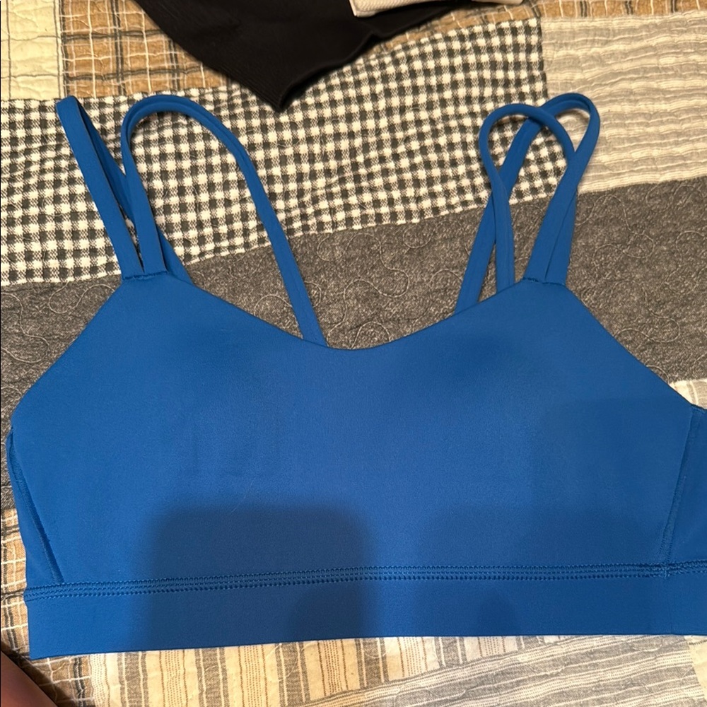 CRZ Sparkle Blue strappy bra
